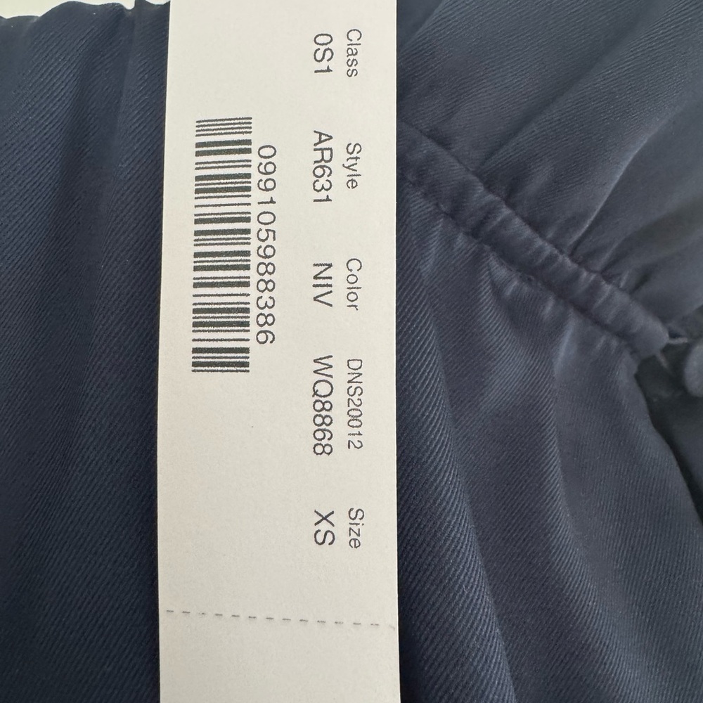 Elegant J. Crew Navy Dress with Cream Bow - Picture 3 of 4